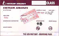 ベトナム航空 搭乗券
